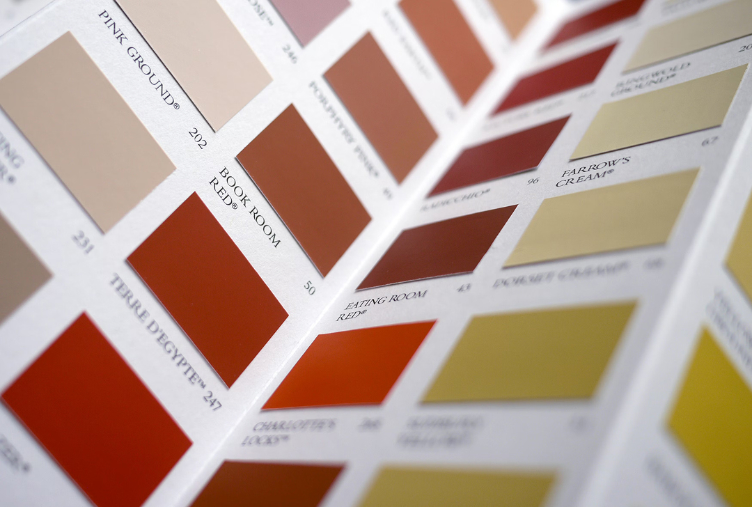 Paint swatch catalogue